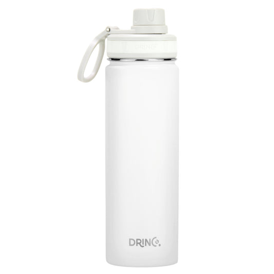DRINCO 22oz Insulated Stainless Steel Water Bottle - Arctic White
