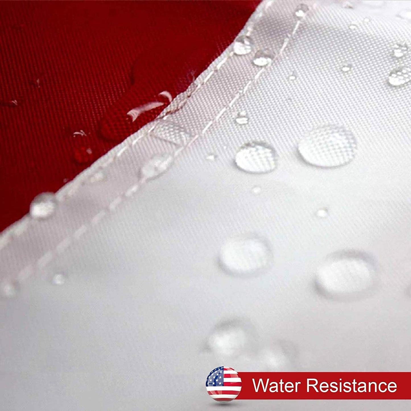 Bandera estadounidense para exteriores, resistente, con estrellas bordadas.