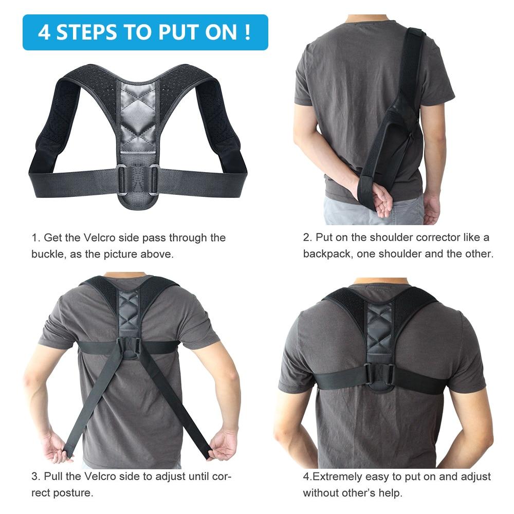 Back Posture Corrector, unisex adjustable