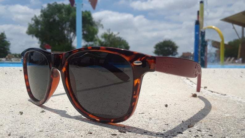 Engleberts Red Bamboo Polarized Sunglasses - Tortoise Frame Edition